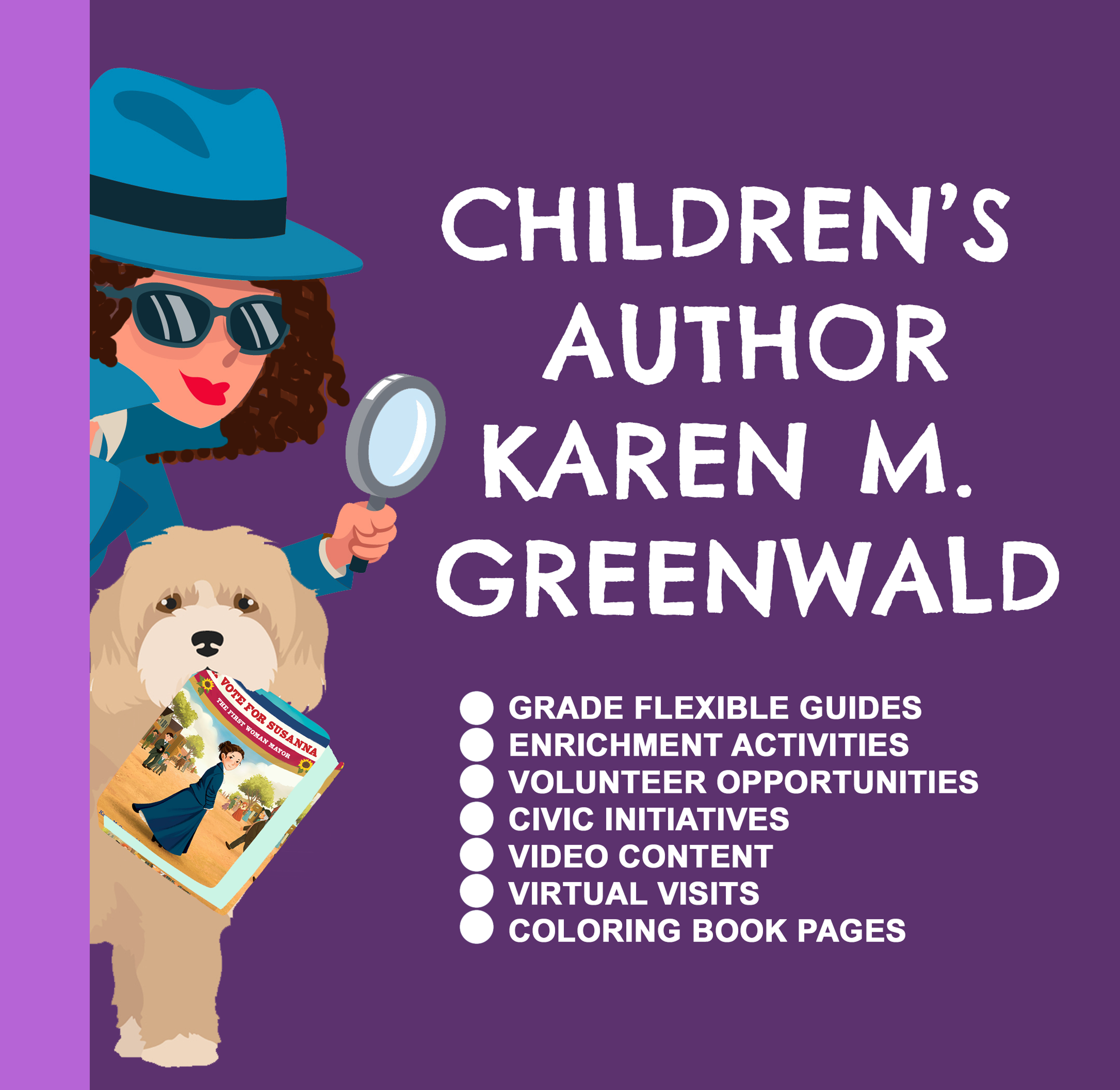 A VOTE FOR SUSANNA VIDEO: COLORING PAGES / NOTE TAKING PAPER