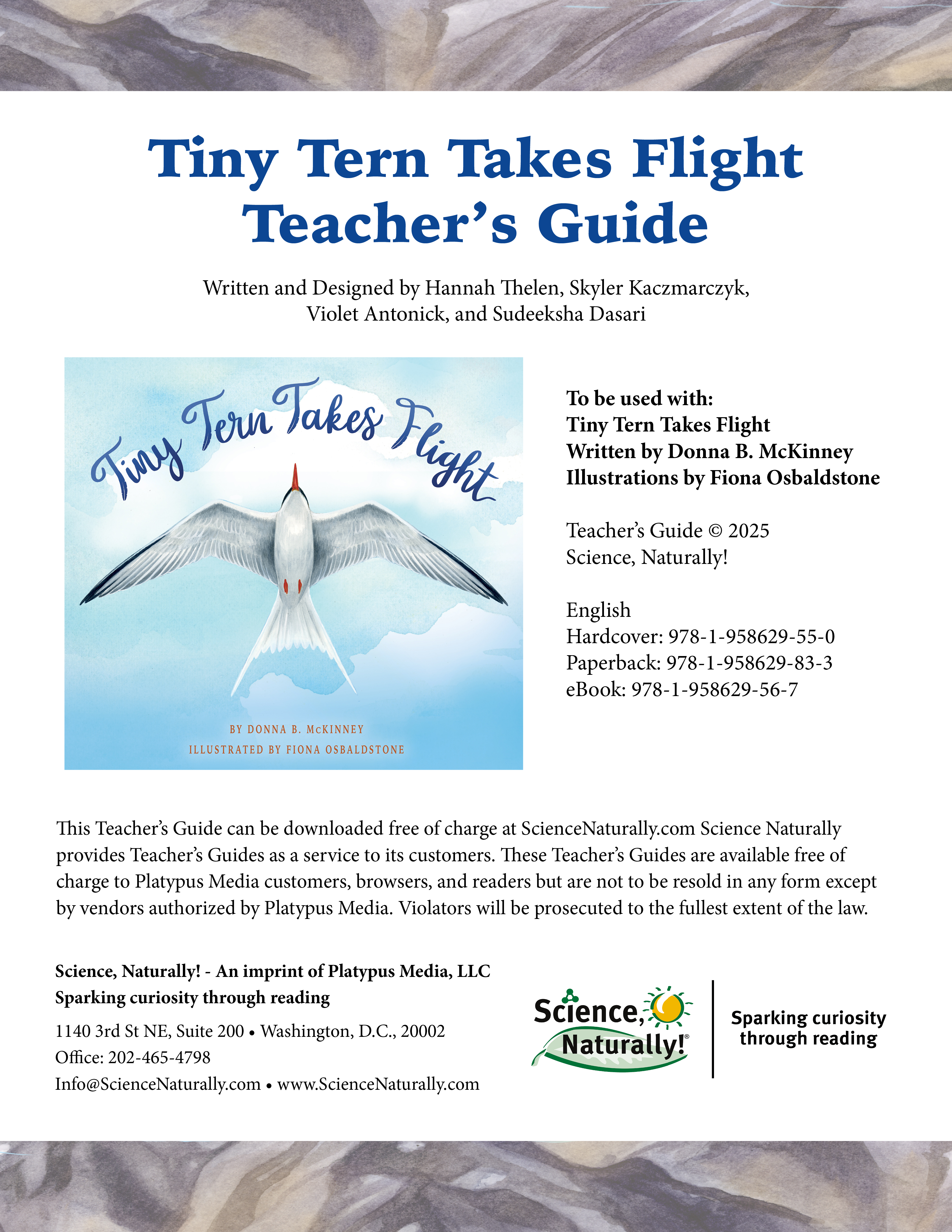 Tiny Tern Takes Flight Teacher’s Guide