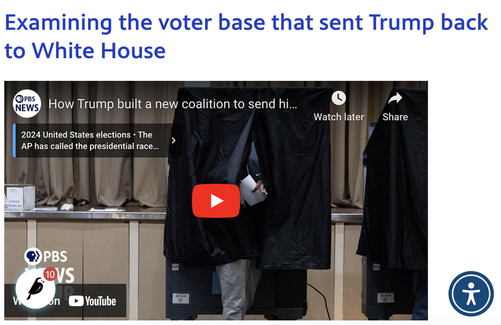 examing the voter base that sent Trump back to the White House